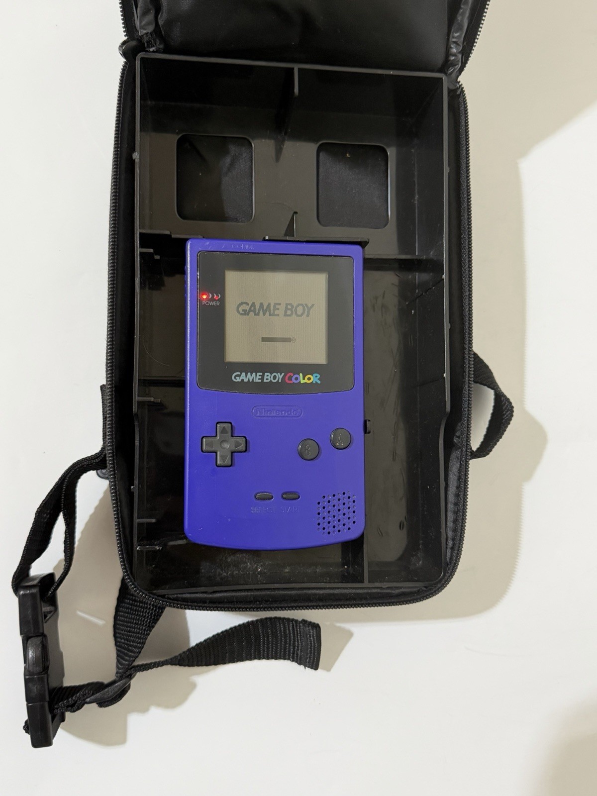 Vintage 1998 Nintendo Game Boy Color Pokémon Grape Console With Case