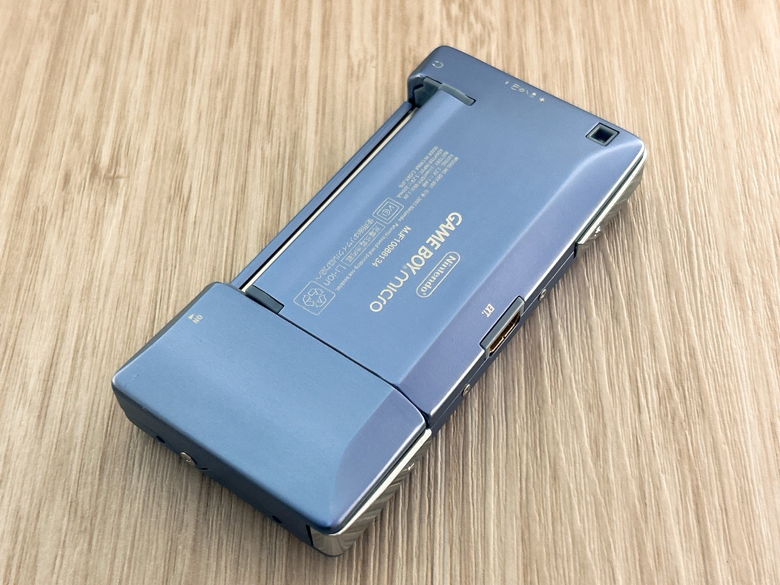 Mint – Nintendo GameBoy Micro Blue Console Tested w/ Charger & Case GBM
