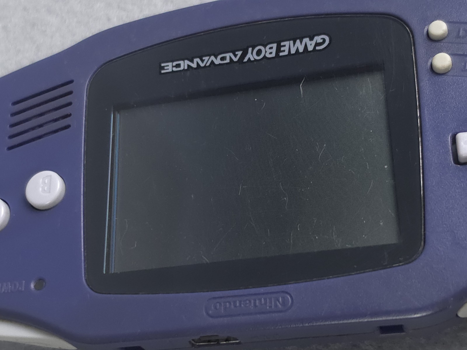 Nintendo Game Boy Advance Handheld System Indigo Purple Tested & Works!