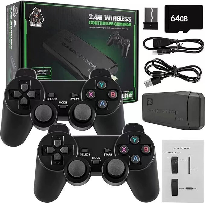 Retro 2000+ Game Console 4K HDMI Output Plug and Play /Game Gamepad Controllers