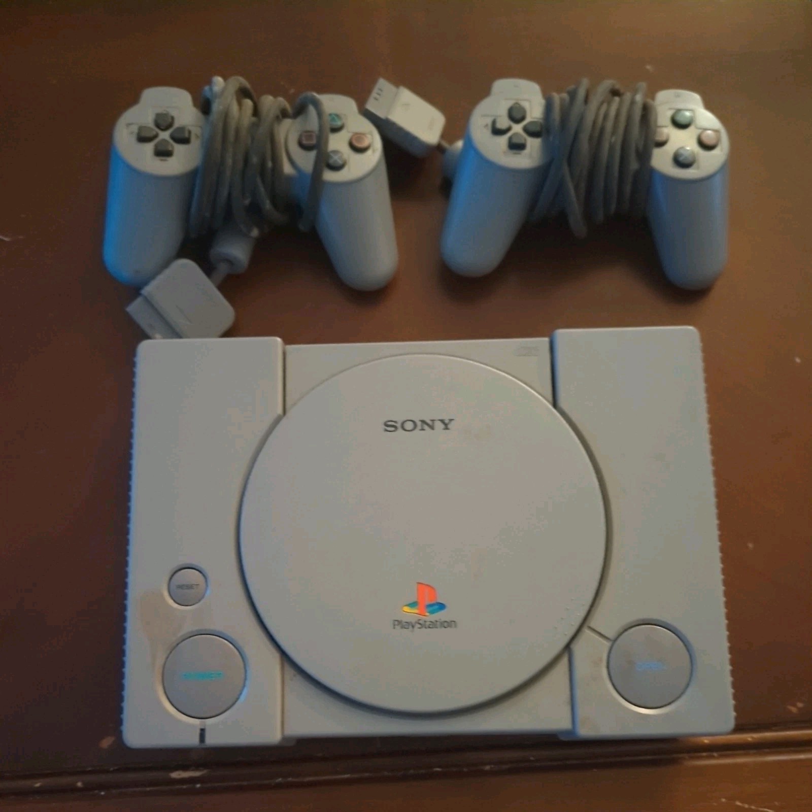 VTG SONY PS1 Console Model SCPH-1001 two controllers – AS IS