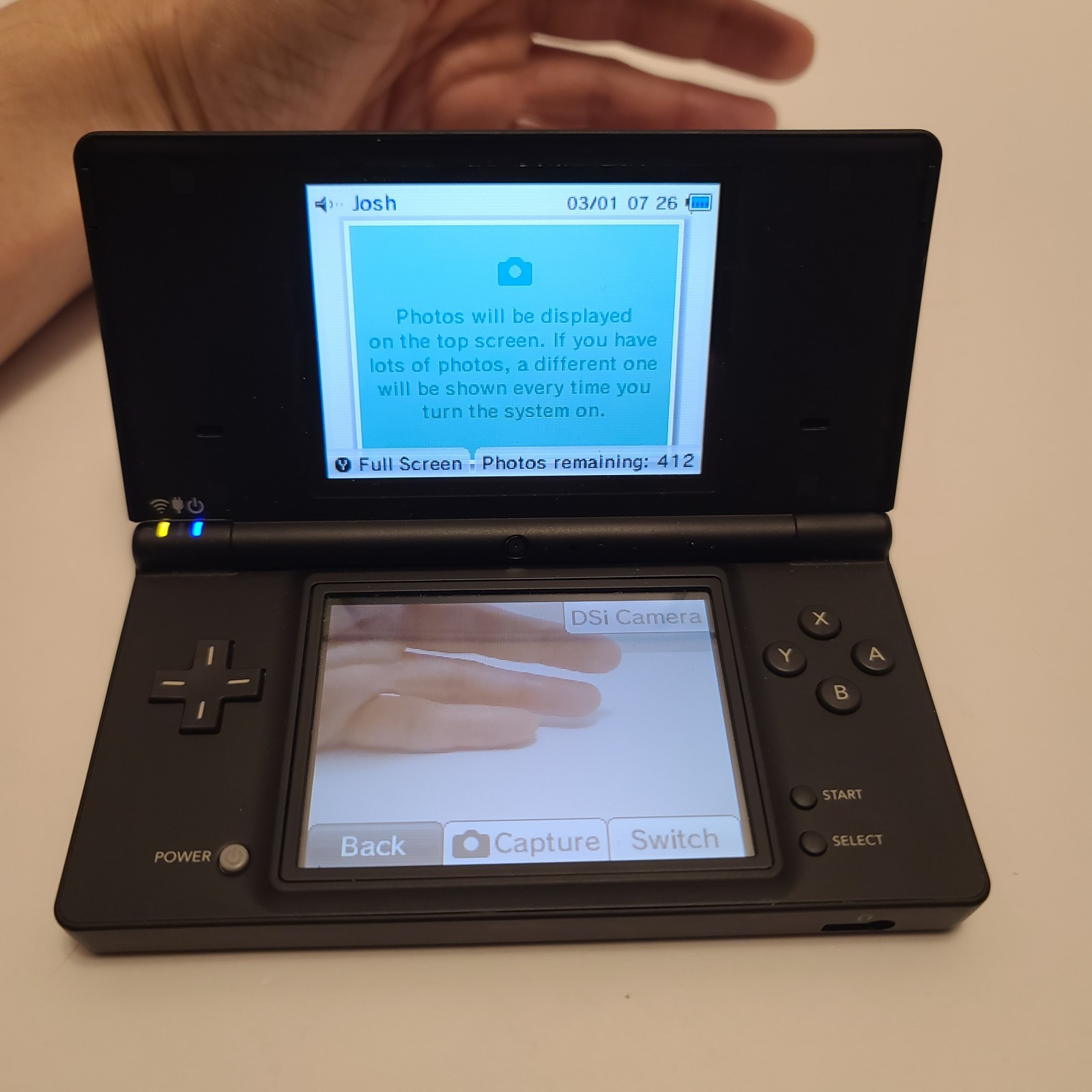 Nintendo DSi Black Handheld Console Touch Screen Wi-Fi Built-In Microphone