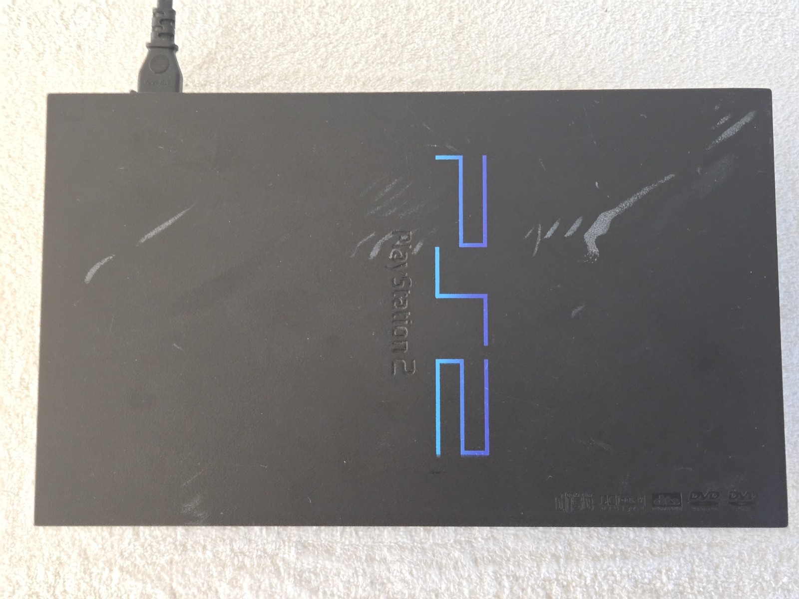 Sony PlayStation 2 Console SCPH-50001 W/1 Controller, Memory Card, Cords TESTED