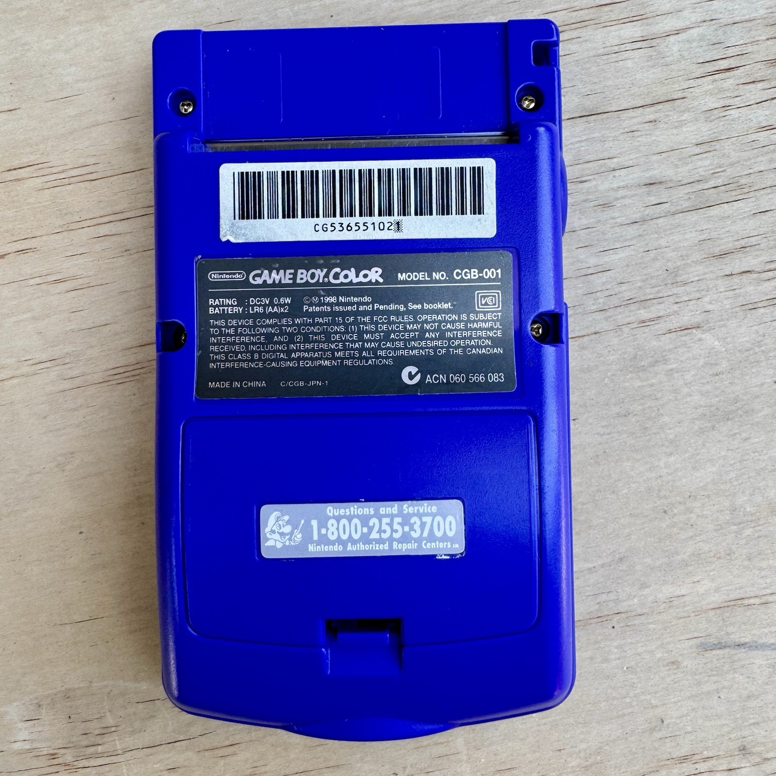 Nintendo Game Boy Color Grape (Purple) – Tested Working