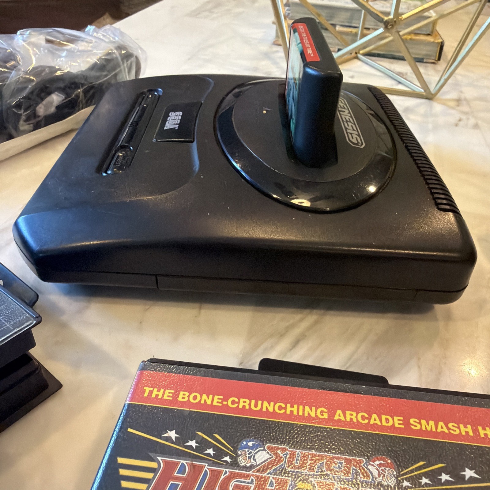 Sega Genesis Model 2 Console System Bundle Cords & Controller 3 Games