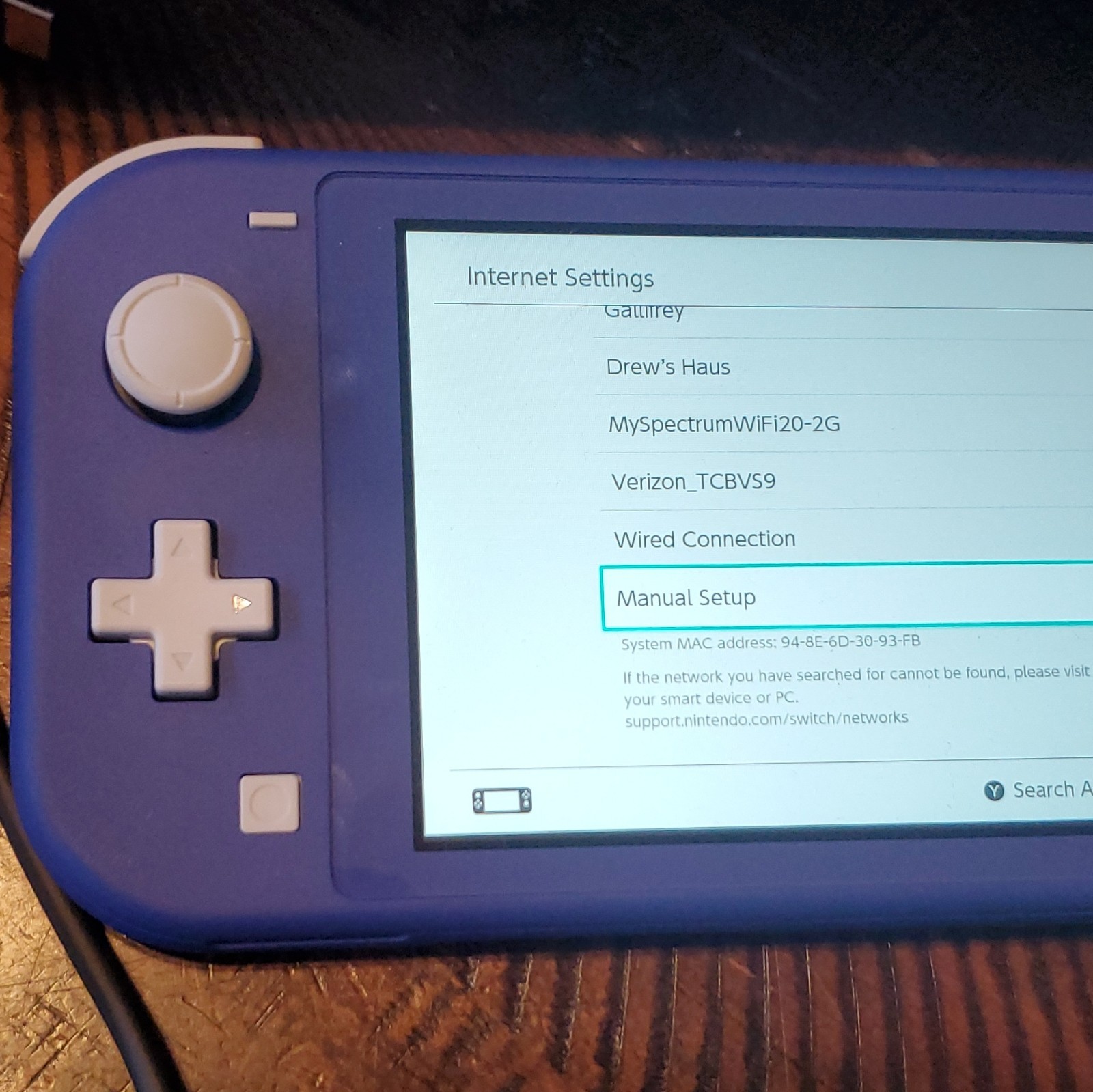 Nintendo Switch Lite Blue Handheld System 32GB HDH-001 w/ Box Charger Manuals