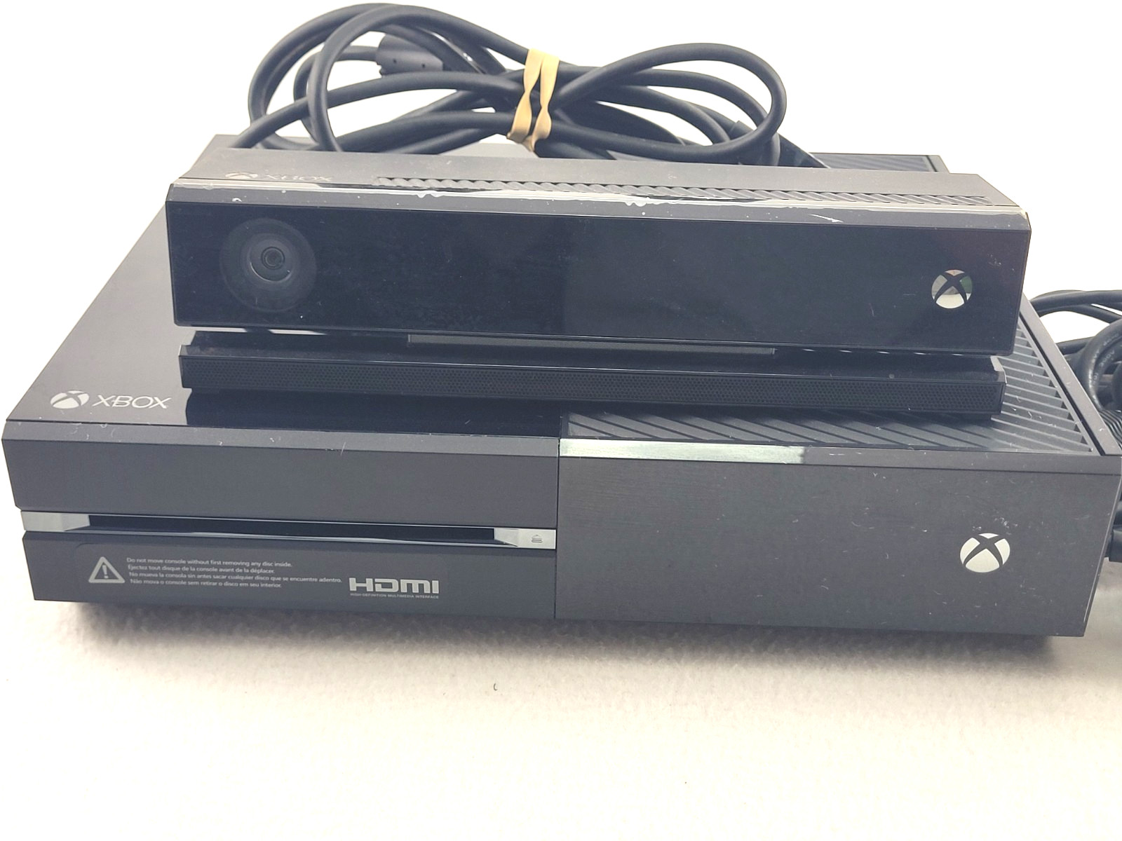 Microsoft Xbox One 500GB Console Matte Black w/ Kinect & Preloaded Games TESTED