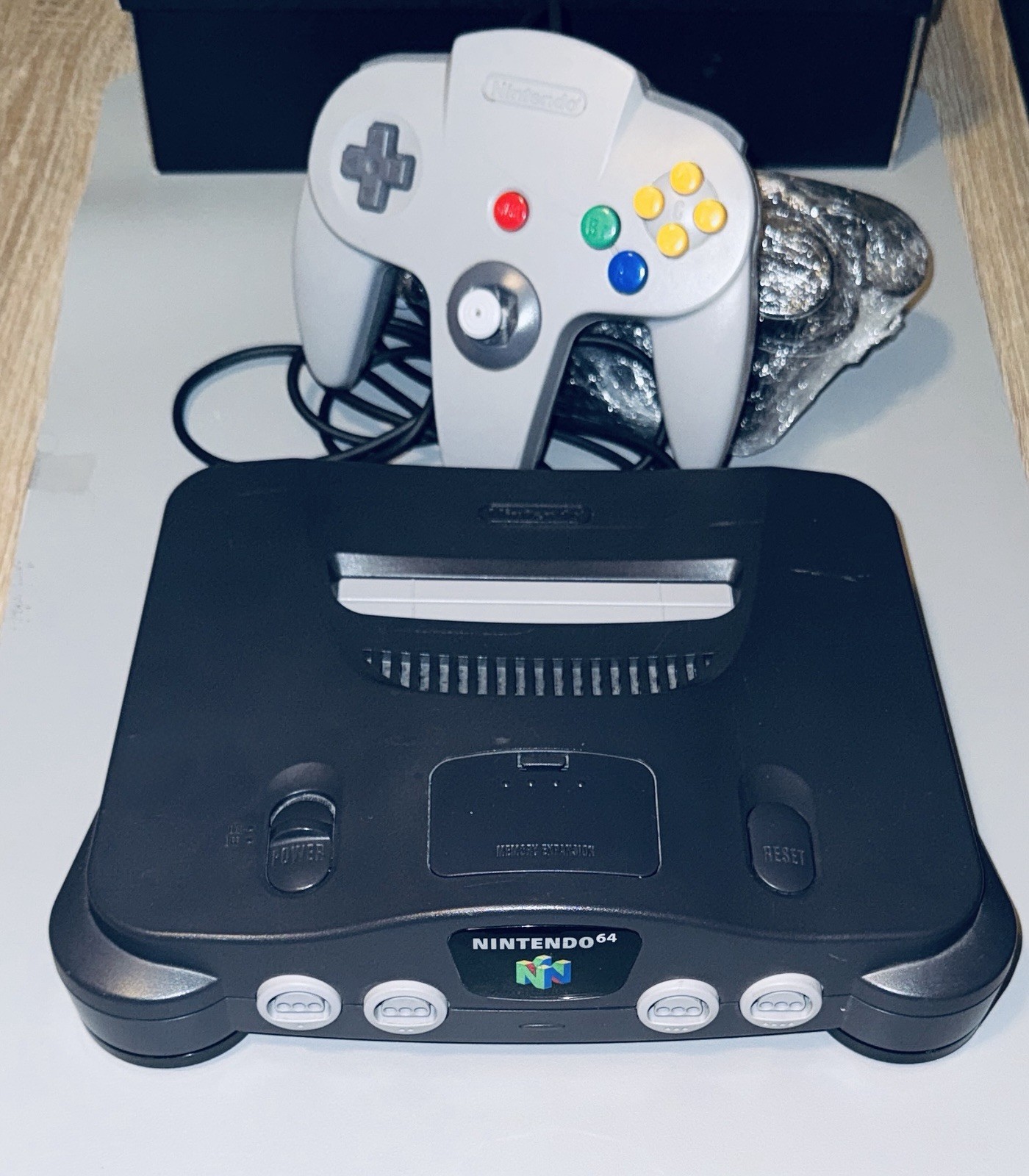 Nintendo 64 System 32MB Home Console Charcoal Gray 1 Ccontroller All Original