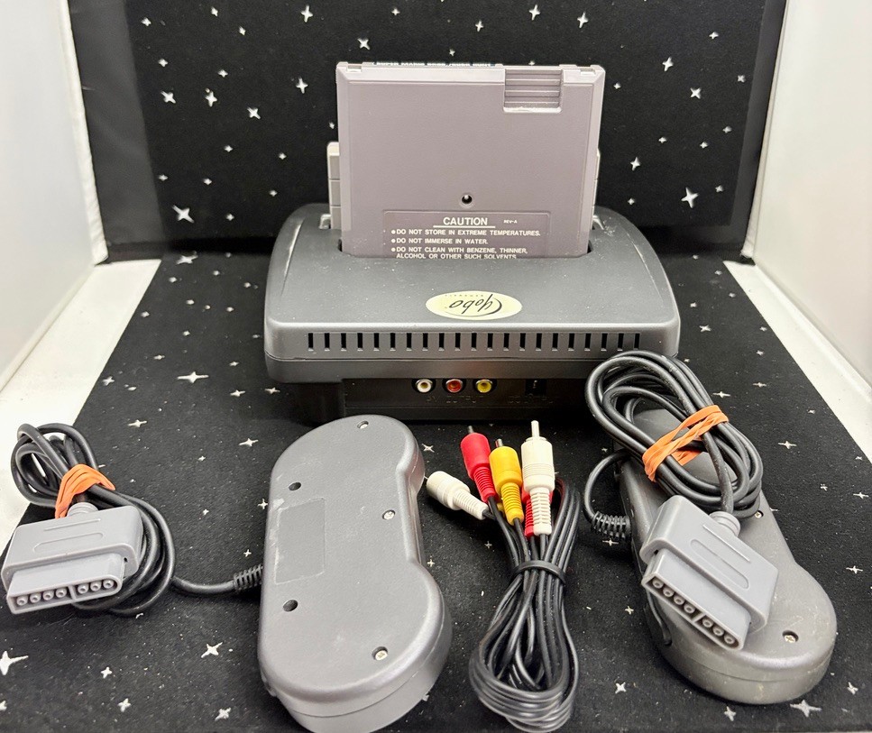 VTG FC Twin Console W/2 Controllers Plays NES & SNES 2 Games No Power Cord