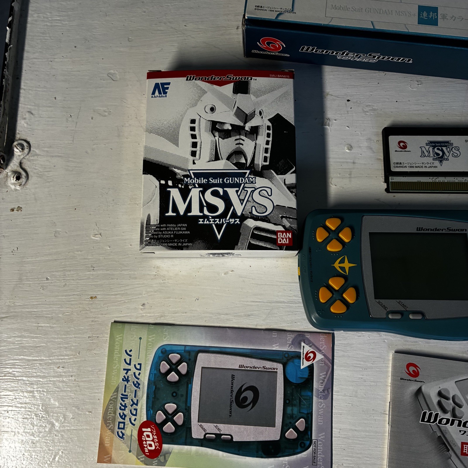 Bandai WonderSwan Gundam MSVS Earth Federation Limited Console CIB US Seller