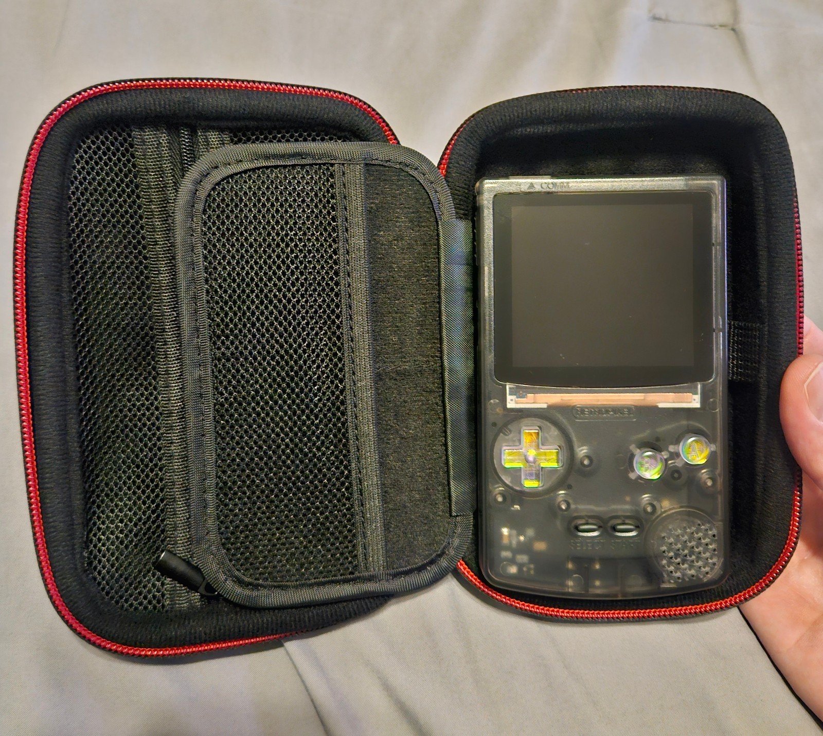 Smoke Grey FPGBC Funny Playing Gameboy Color With Case GBC IPS Screen USB-C