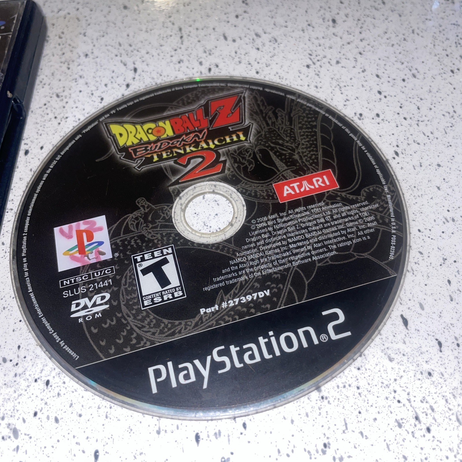 Dragon Ball Z: Budokai Tenkaichi 2 (Sony PlayStation 2, 2006) No Manual