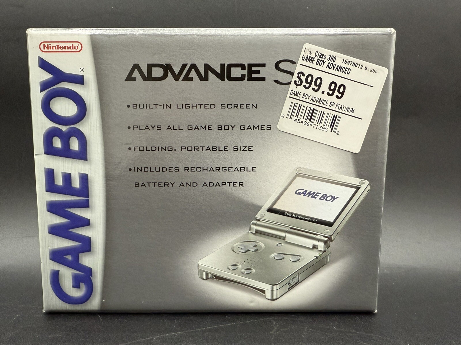 Nintendo Game Boy Advance SP Silver AGS-001 CIB GBA Complete NM MINTY ALL ORG