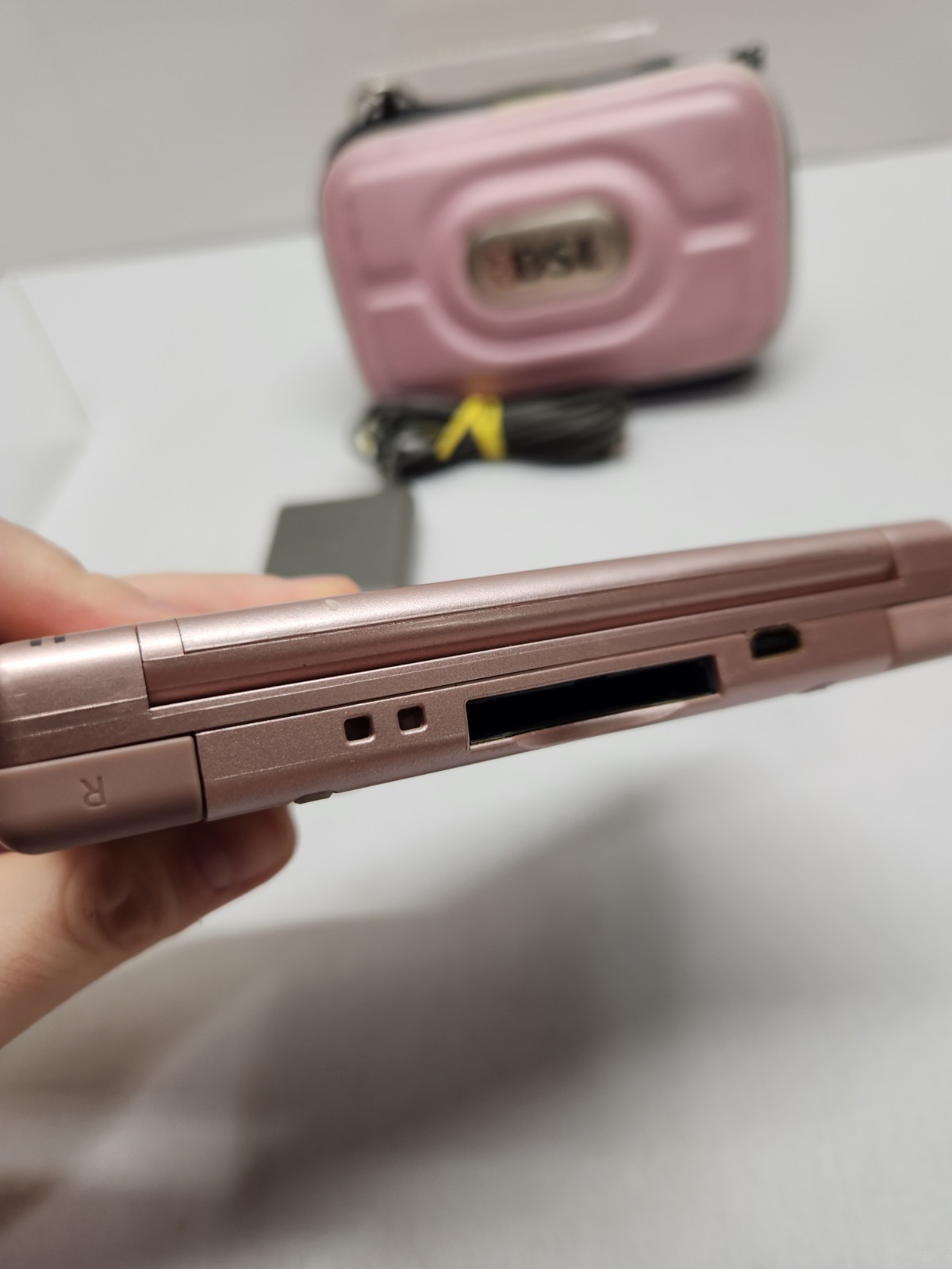 Nintendo DS Lite Metallic Rose -Case, Charger Bundle Lot