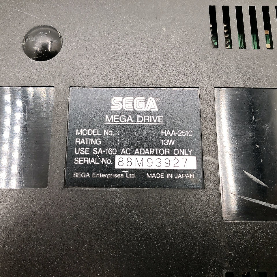 Sega Mega Drive Console HAA-2510 Box Megadrive NTSC-J Made in Japan Tested
