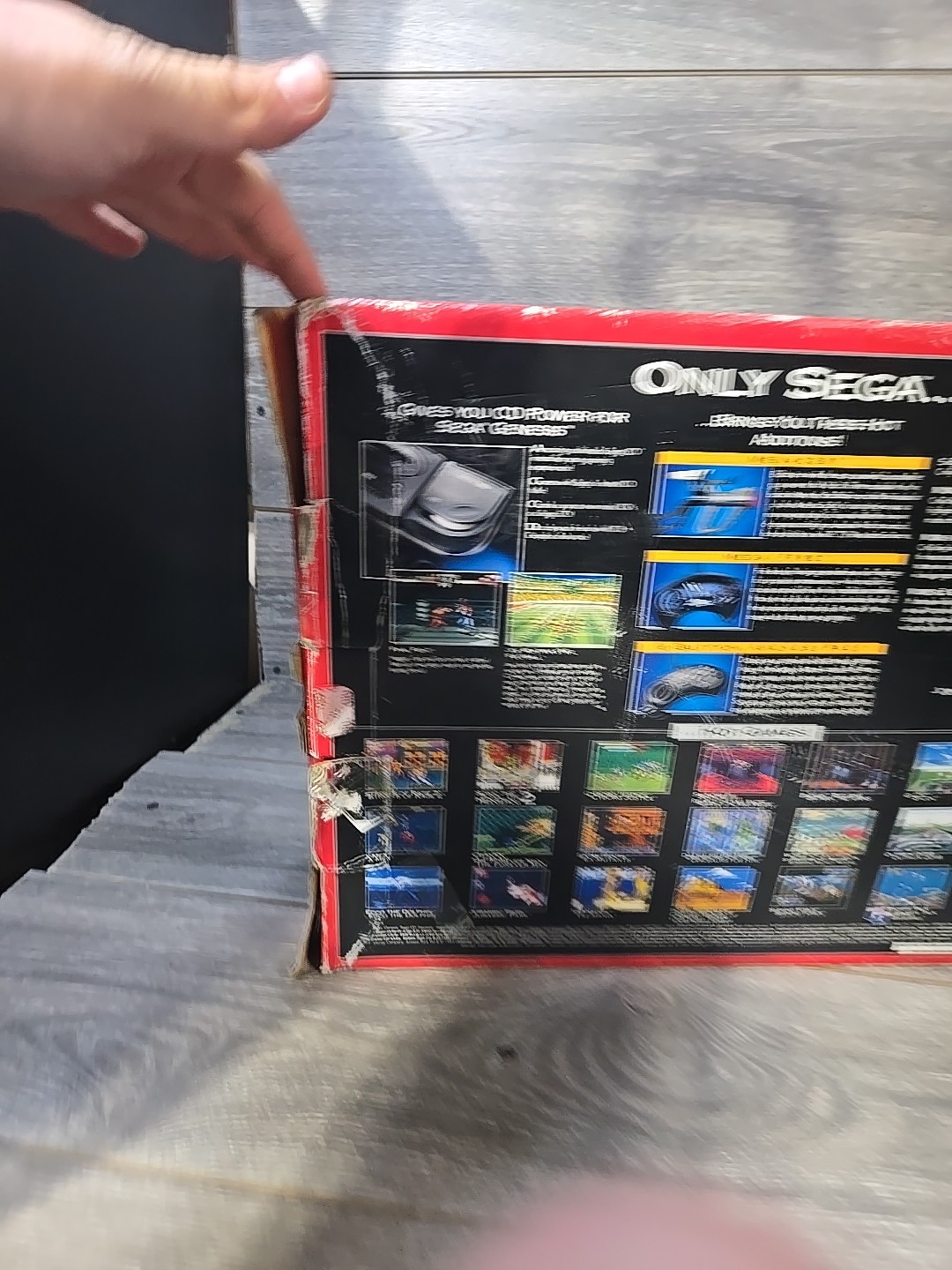 Sega Genesis II Console Sonic The Hedgehog 2 Bundle In Box Tested [Rough Box]