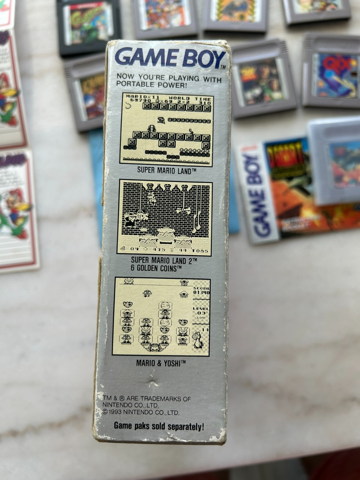Nintendo Game Boy System DMG-01 Swedish in BOX with 13 Games Tetris