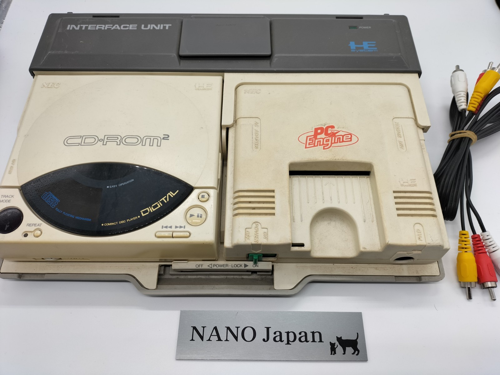 NEC PC Engine Interface Unit PI-TG001 CD-ROM2 IFU-30 HuCard Working/ CD not work