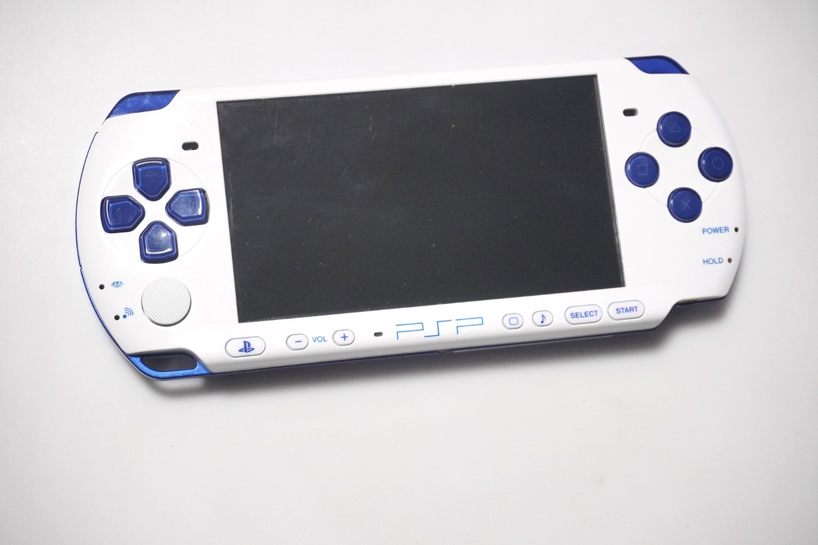 PSP-3000 White/Blue Japan PlayStation Portable console US Seller
