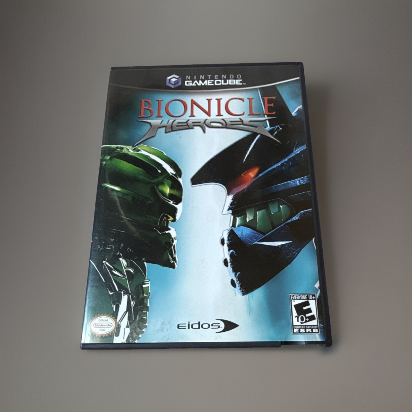 Nintendo GameCube Silver Bundle Bionicle Heroes 5 Controllers W/Memory cardClean