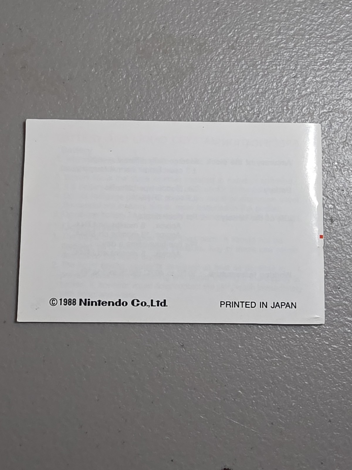Nintendo Game and Watch Super Mario Bros. Handheld YM-105 1988 Manual ONLY