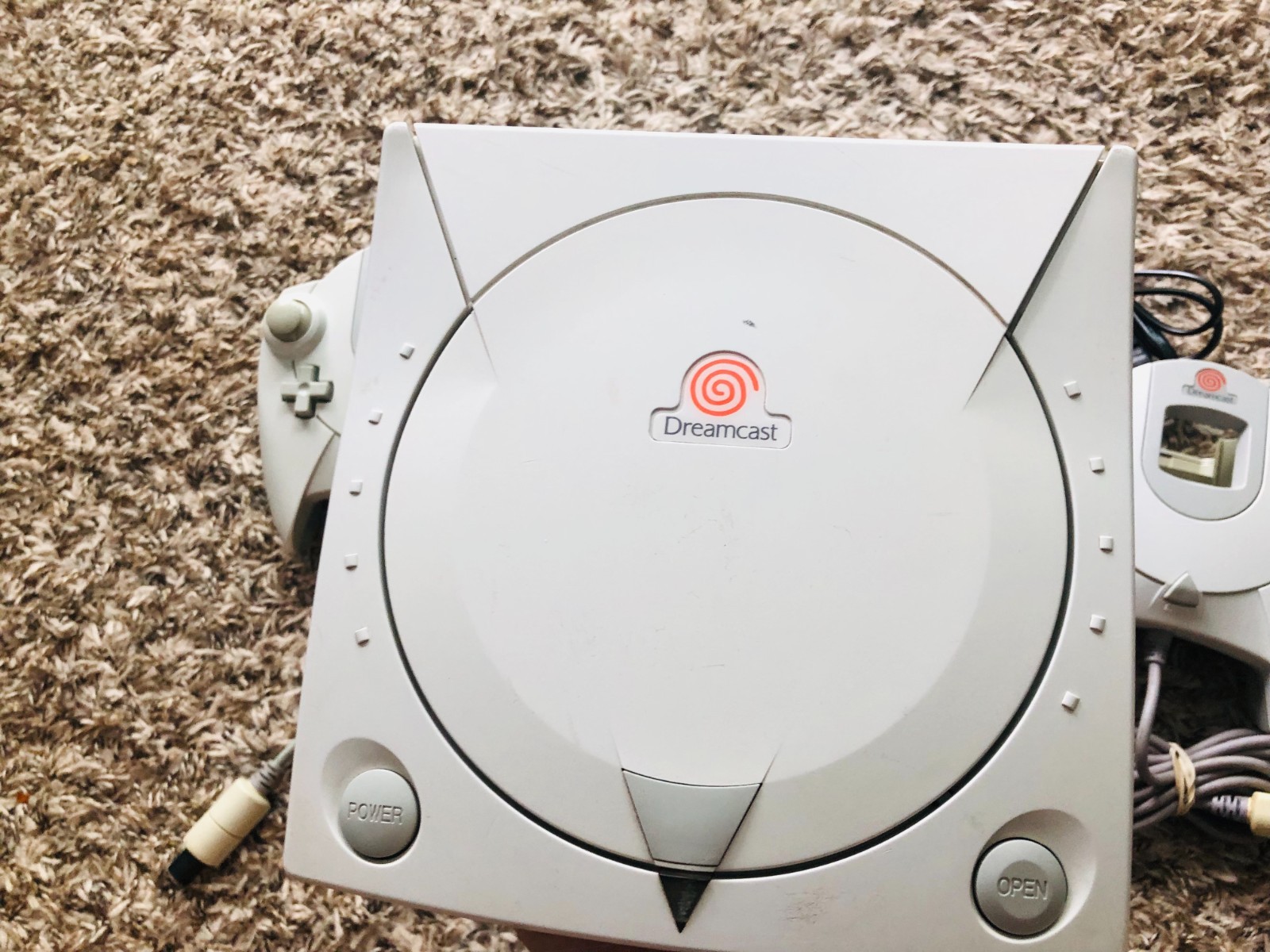 Sega Dreamcast Console System HKT-3020 With 2 Controllers & Memory Card TESTED4!