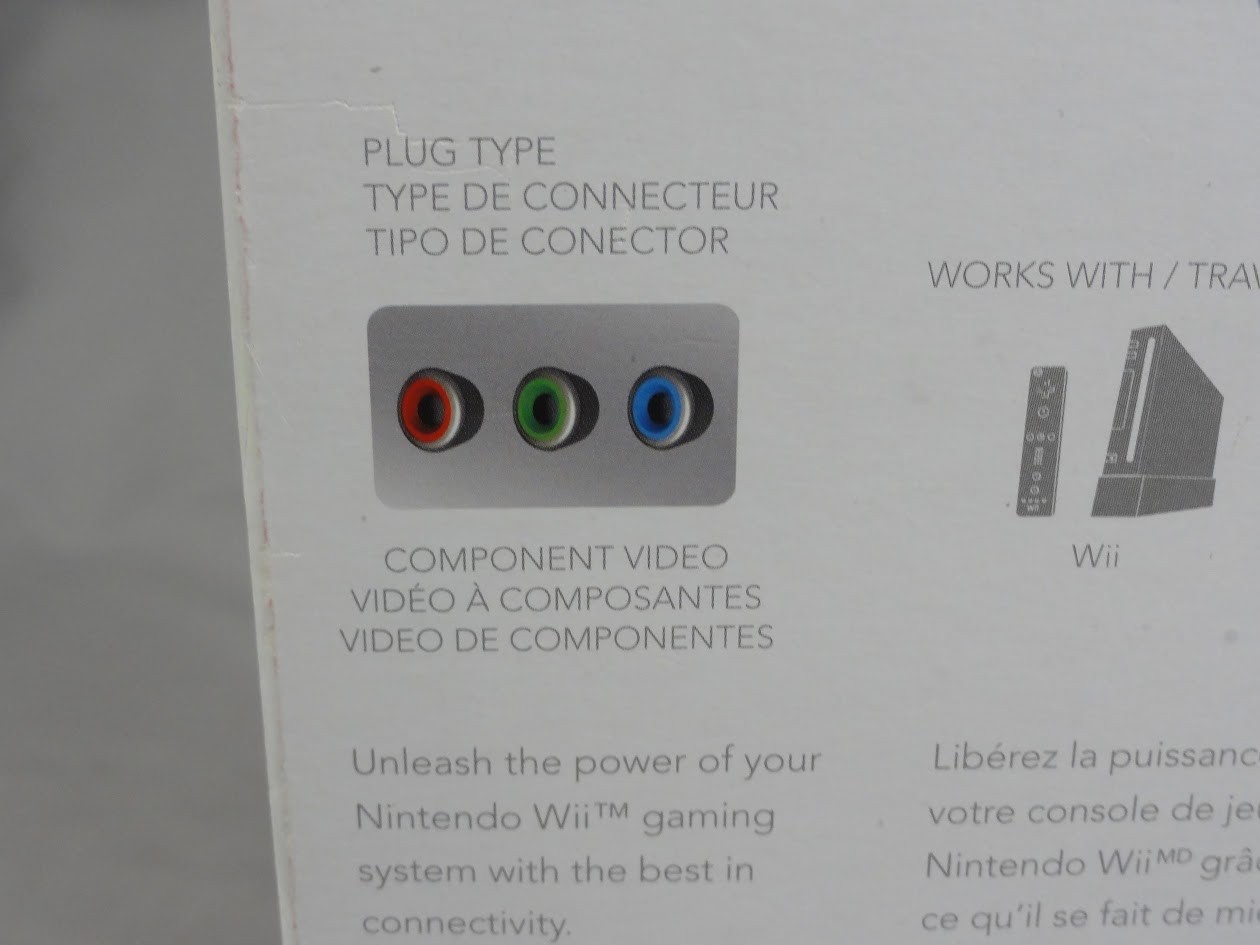 Nintendo Wii Rocketfish Gaming 6 ft. Component Video Stereo Cable Audio New