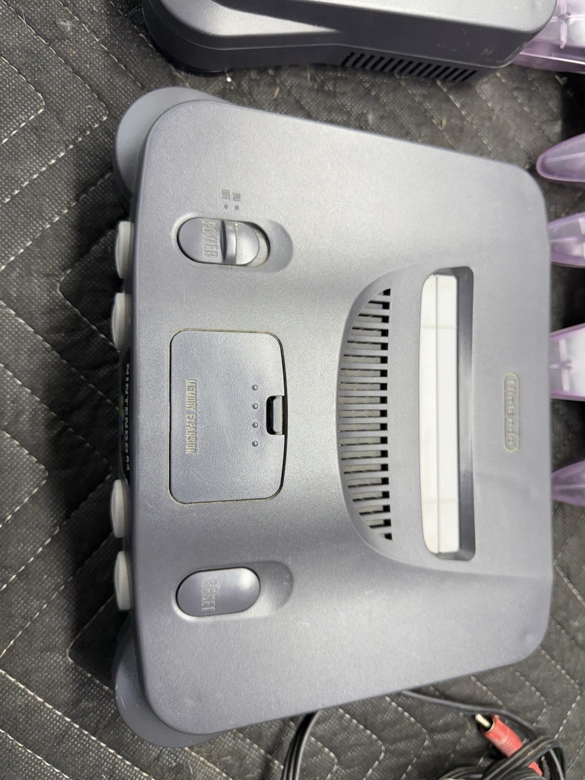Nintendo 64 Console – Black (TESTED) Controllers Goldeneye Matiokart Crusin USA