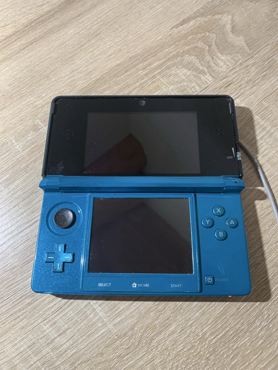 0655 Nintendo 3DS Aqua Blue Good TESTED 290g