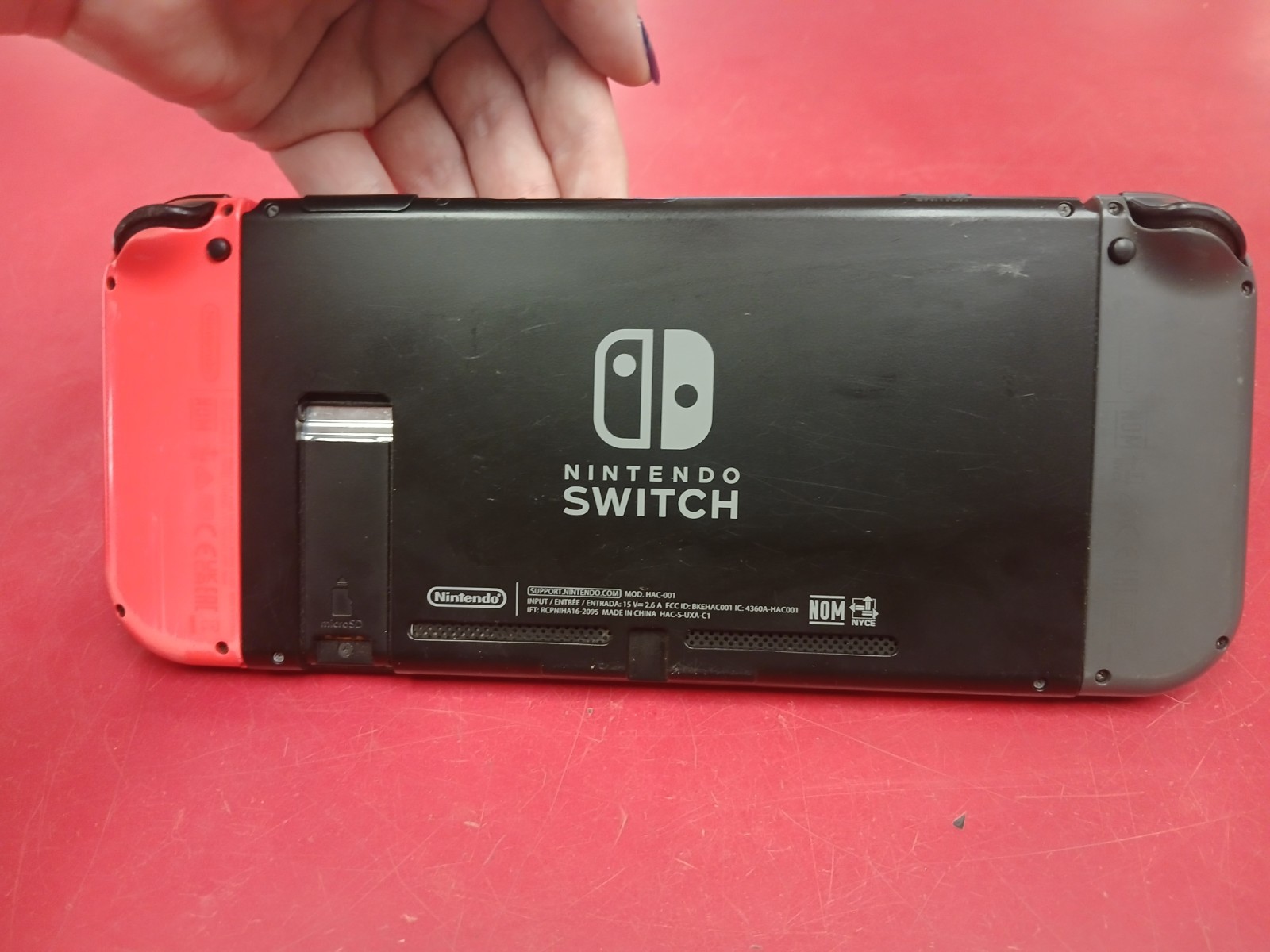 Nintendo Switch Console R & B Joycons (Charger Not Included)