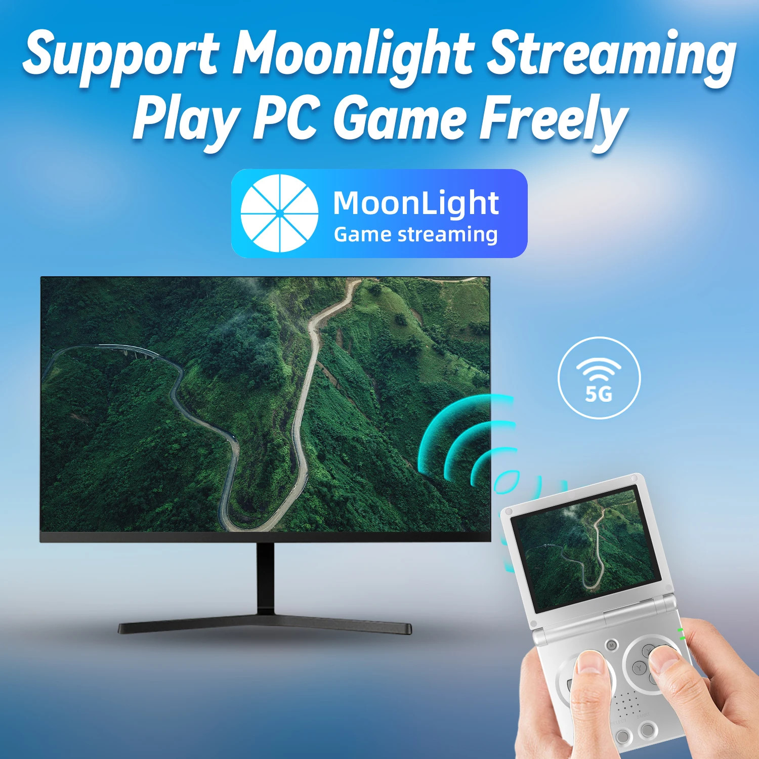 RG35XXSP Flip Handheld Game Console 3.5 Inch IPS 64GB Linux TV Output