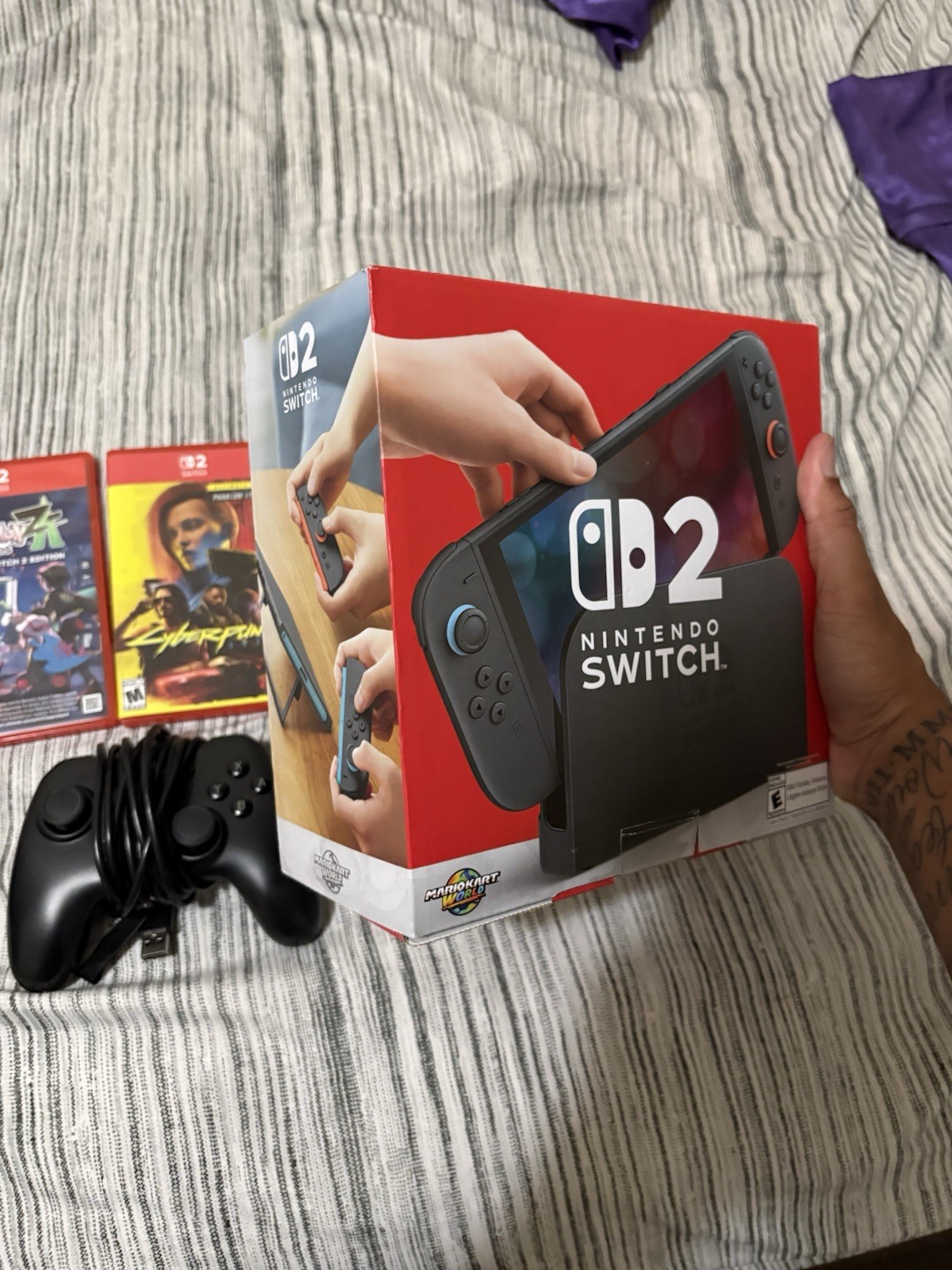 Nintendo Switch 2 With Extra Controller, Cyber Punk And Pokémon Legends Z-A
