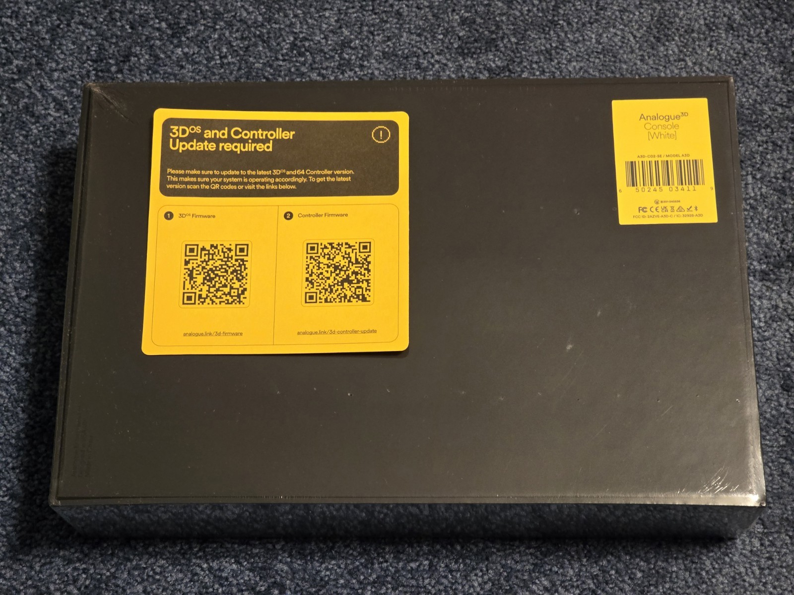 Analogue 3D Console White – Nintendo 64 N64 FPGA *NEW SEALED & IN HAND*