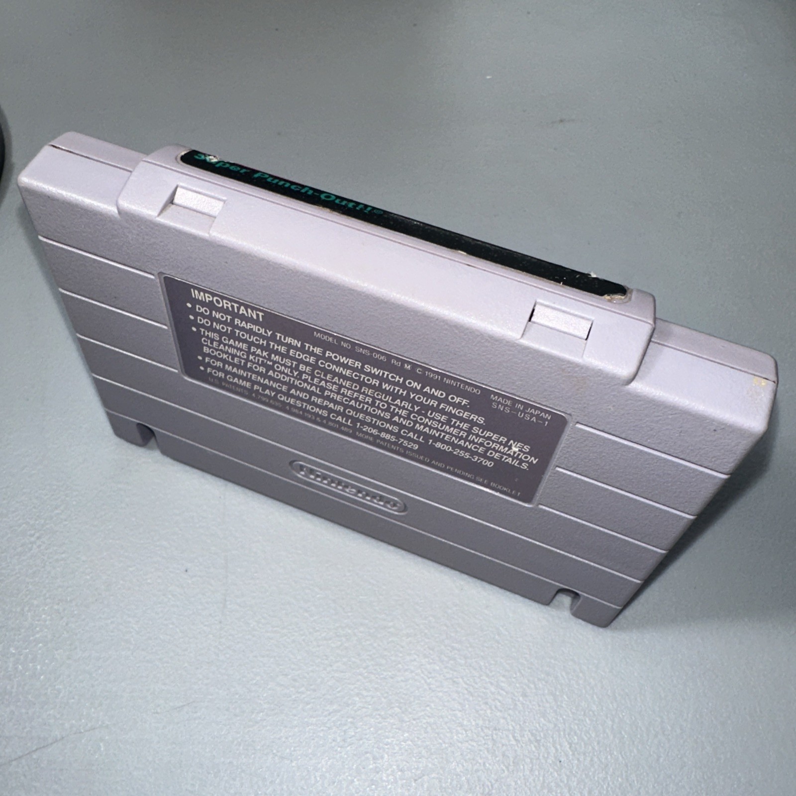 Super Nintendo SNES Super Punch-Out!! Authentic Game Cartridge Tested Working