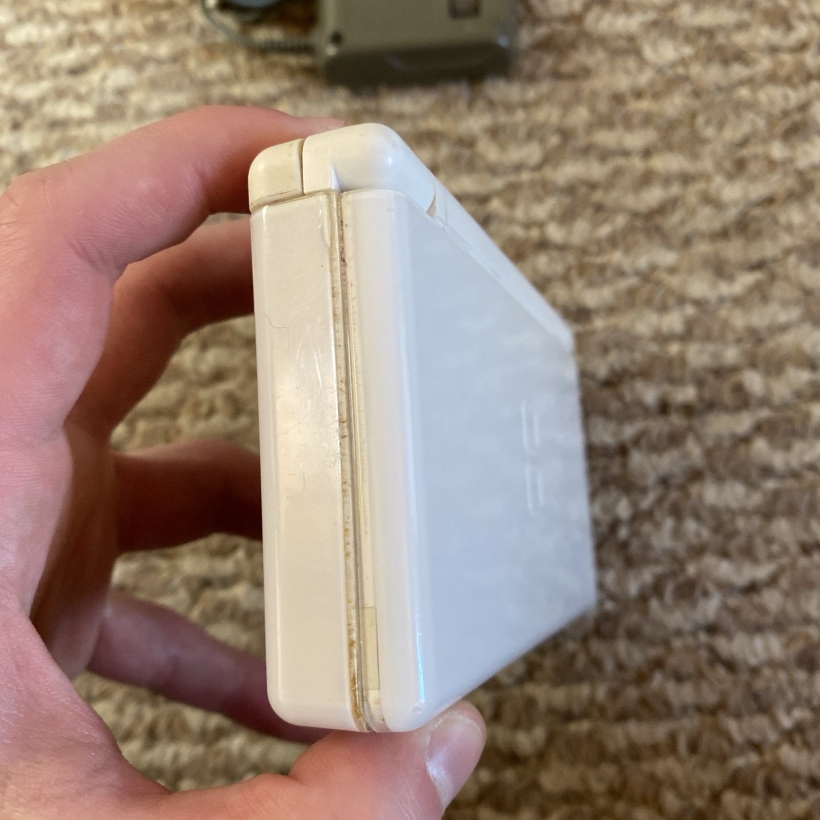 NICE Nintendo DS Lite USG-001 Polar White w/stylus charger gba dust cover OEM