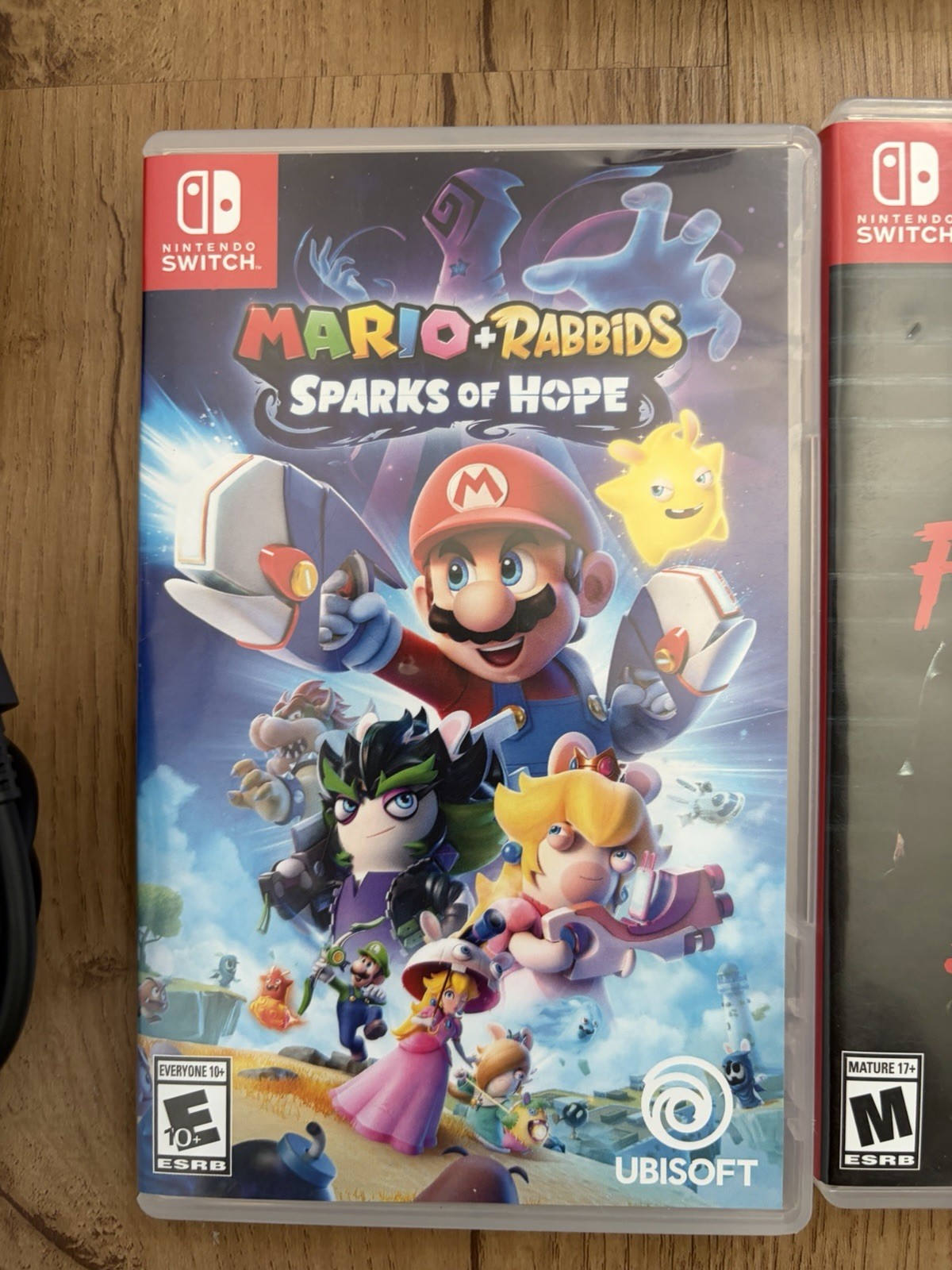 Nintendo Switch OLED White Bundle – 6 Games, Controller, Case – Near Mint in Box