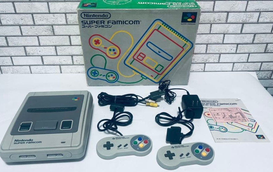 Nintendo Super Famicom SHVC-001 Model Home retro game console Tested Boxed 1990
