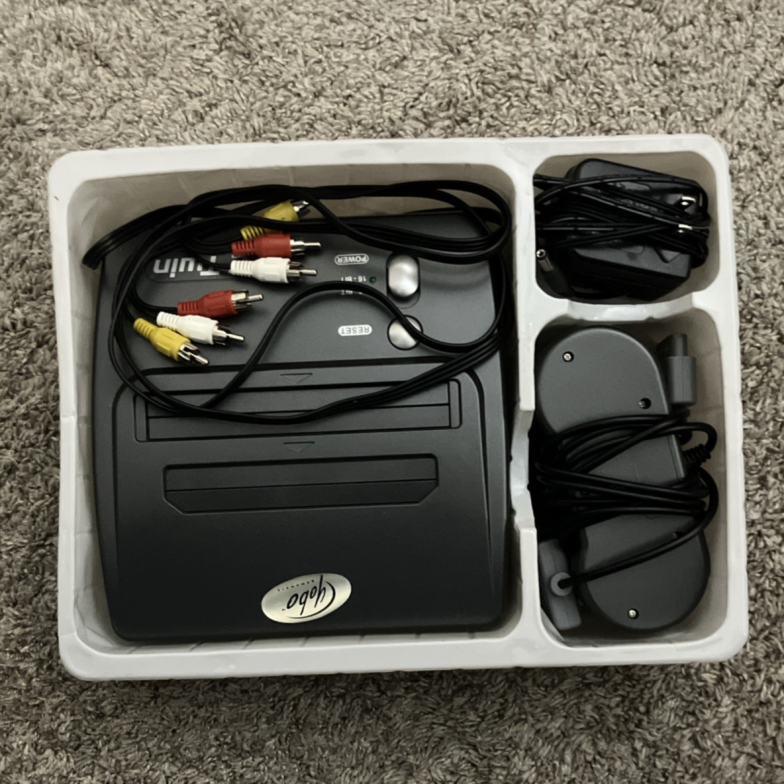 Yobo FC Twin 2-in-1 8-bit/16-bit Home Console Black OT-8168 Composite RCA