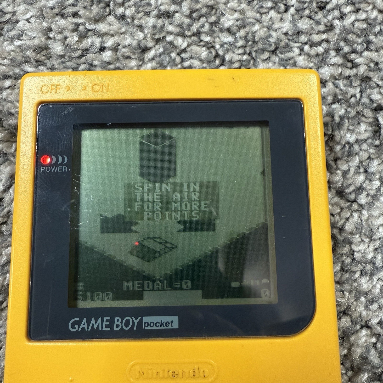Nintendo Game Boy Pocket MGB-001 Yellow OEM Tested Working Case Power Game