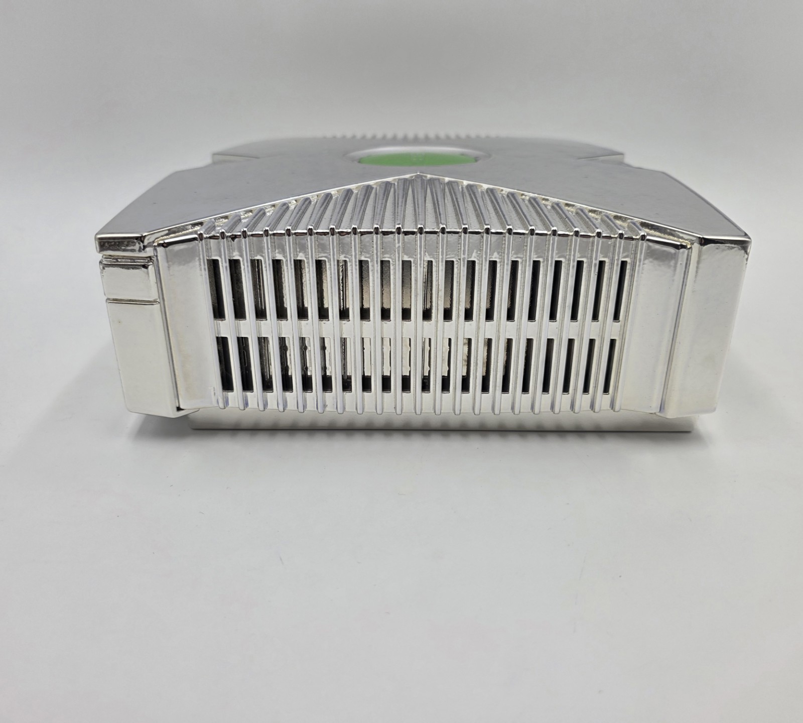 RARE Mirror Chrome Original Xbox Fully Recapped White LEDs Philips DVD Microsoft