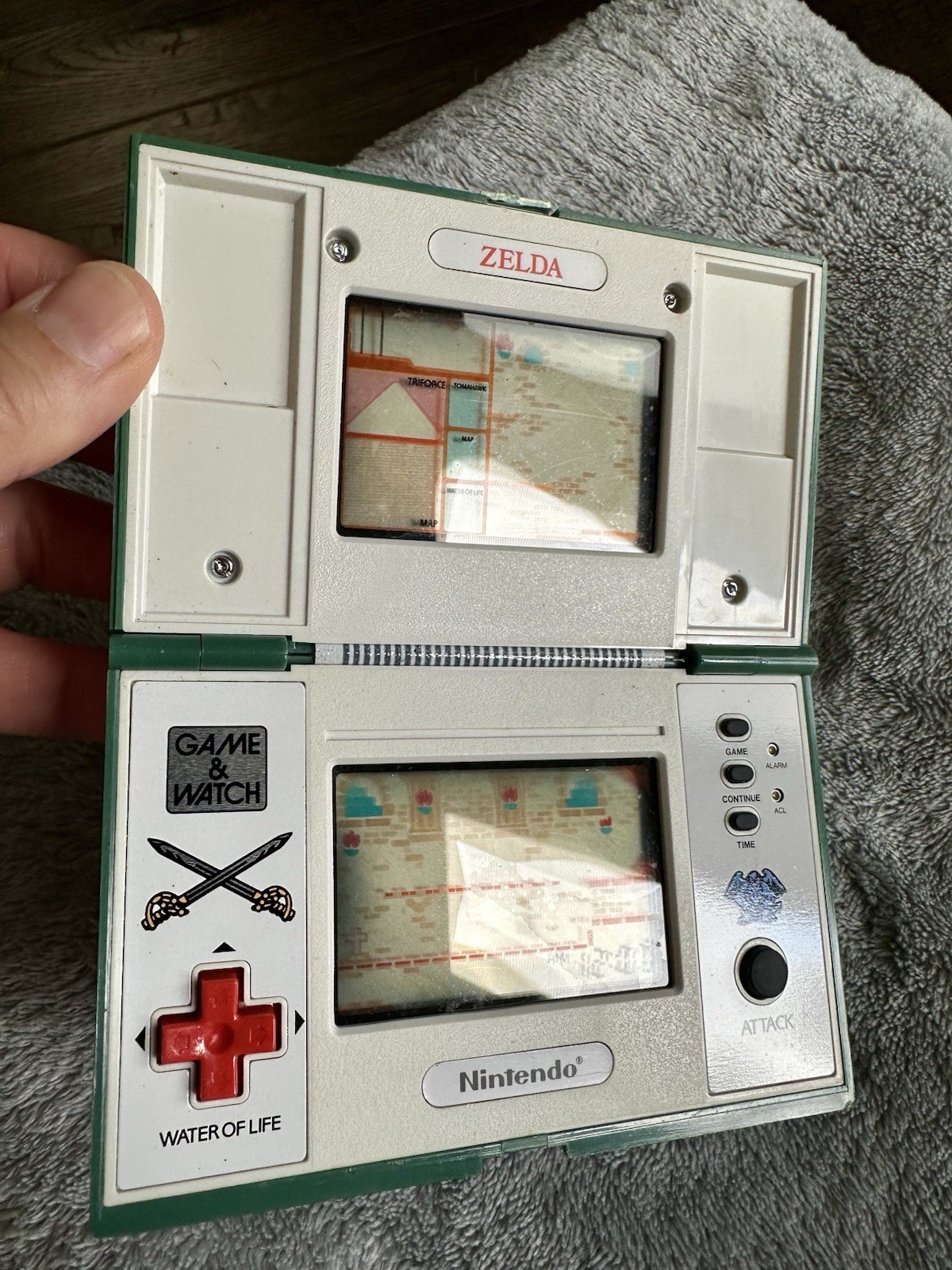 Vintage Zelda Nintendo Multi Screen Game & Watch 1989 ZL-65 Tested Works Japan