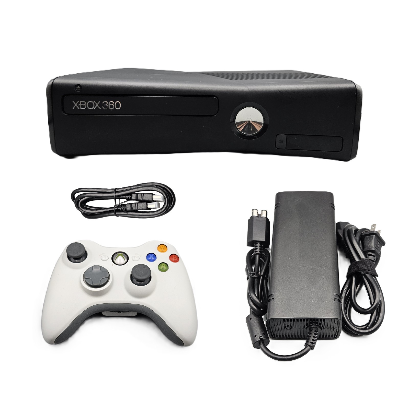 Microsoft Xbox 360 S Slim 250GB Black Console + 1 Controller Refurb Excellent