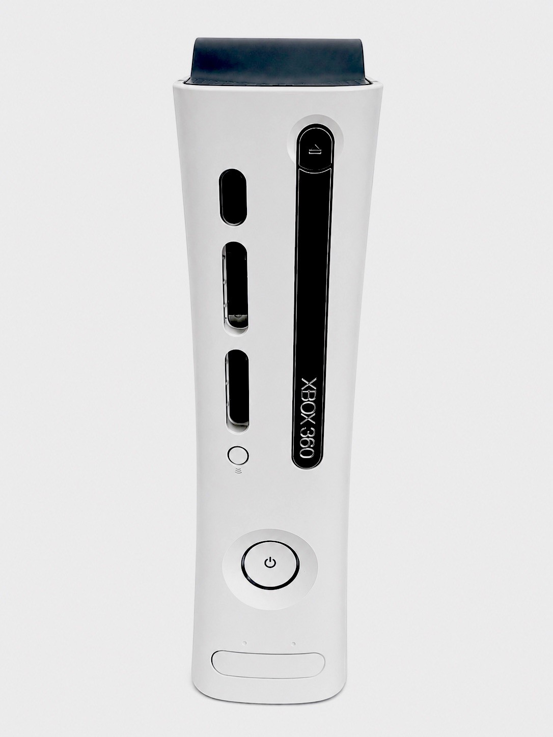 Microsoft Xbox 360 Pro White Console Gaming 2 Controllers W/ Cords, Ext Drive