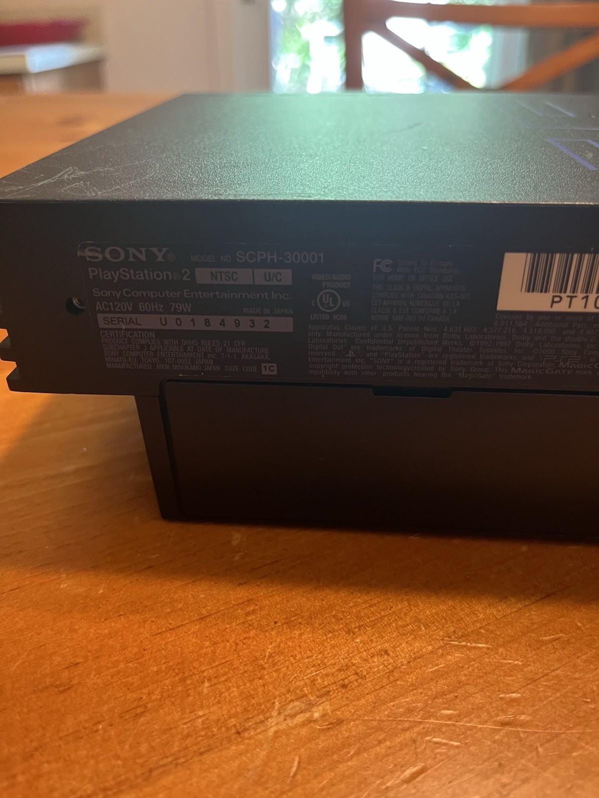 Sony PlayStation 2 Console SCPH-30001 Black With AV/Power Cables Tested Working