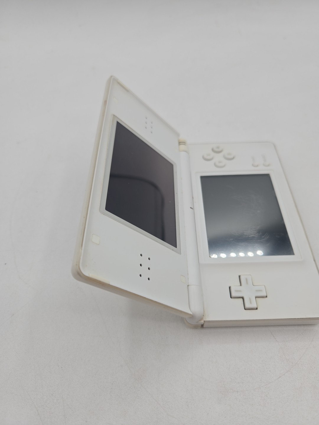 Nintendo DS Lite Polar White Handheld System Bundle Charger Game Stylus Clean!!!