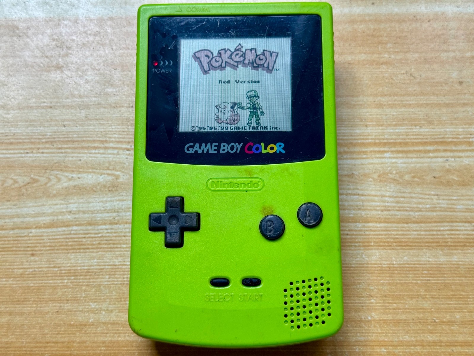 Nintendo Gameboy Color CGB-001 Lime Green Handheld System Console GBC
