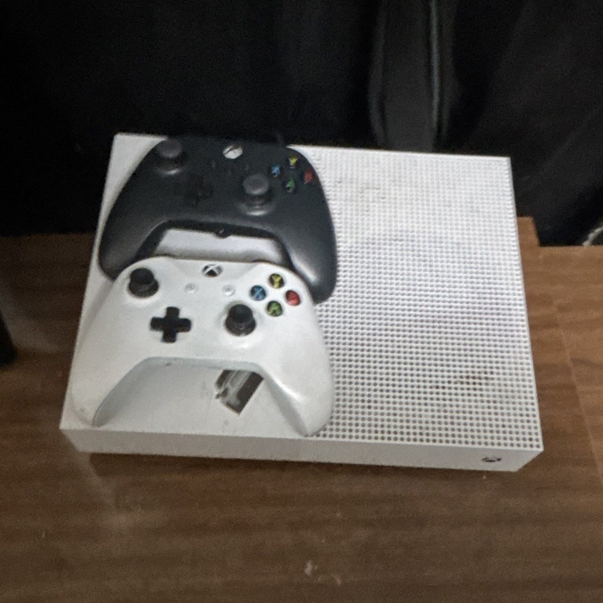 Microsoft Xbox One S 500GB White Console 4K UHD Wi‑Fi w/ 2 Controllers
