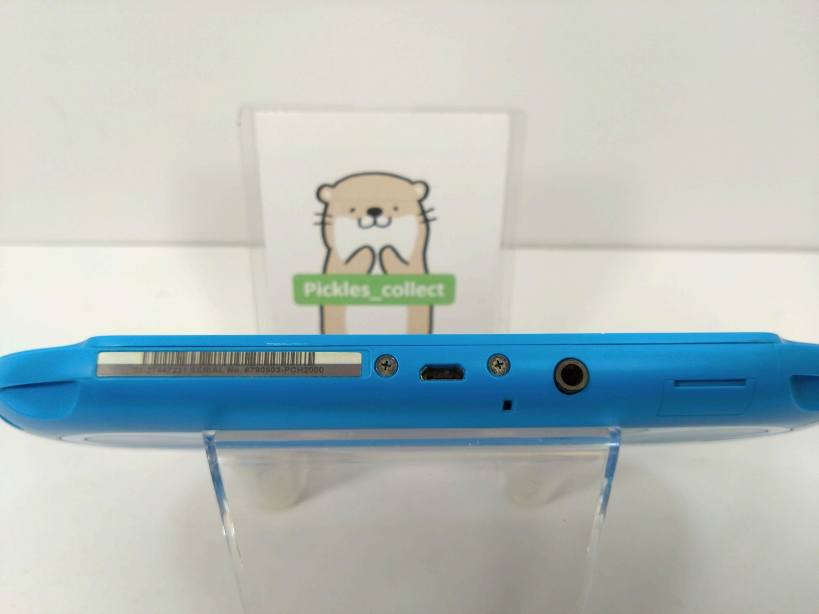 Sony PS Vita Aqua Blue PCH-2000 ZA23 Console only Wi-Fi PSV Slim Tested 0528K