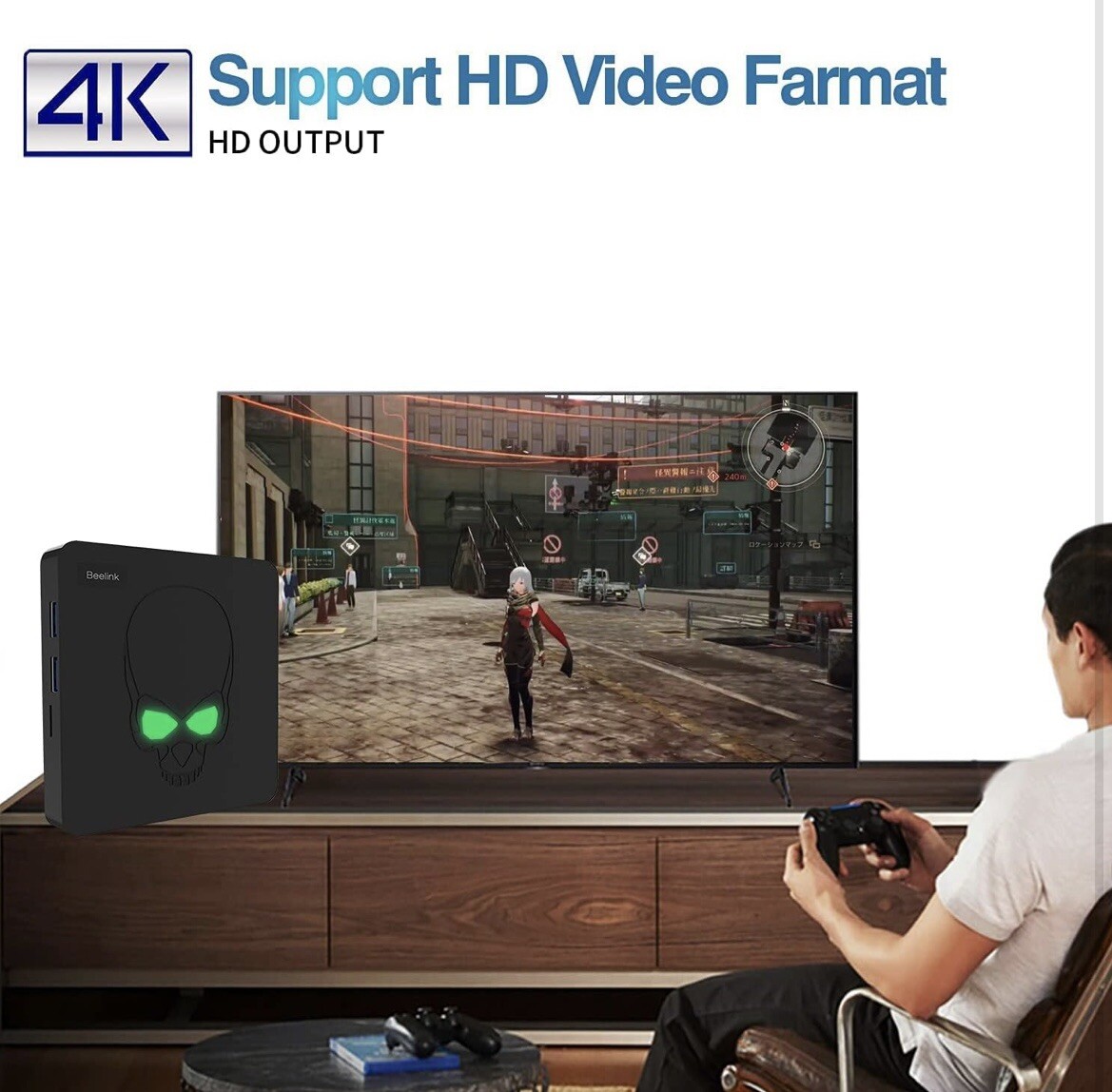 Kinhank Super Console X King Video Game Console 117000 Games, 256G