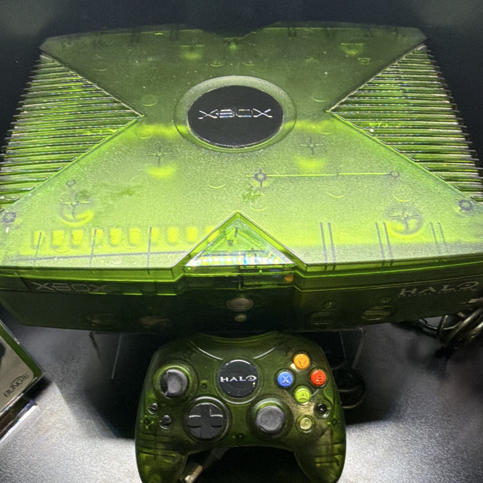 Microsoft Xbox Halo Special Edition Limited Edition Green Console w/ Controller